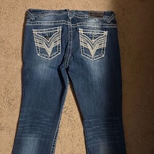 VIGOSS Stylish DALLAS SLIM BOOT Blue Women's Jeans